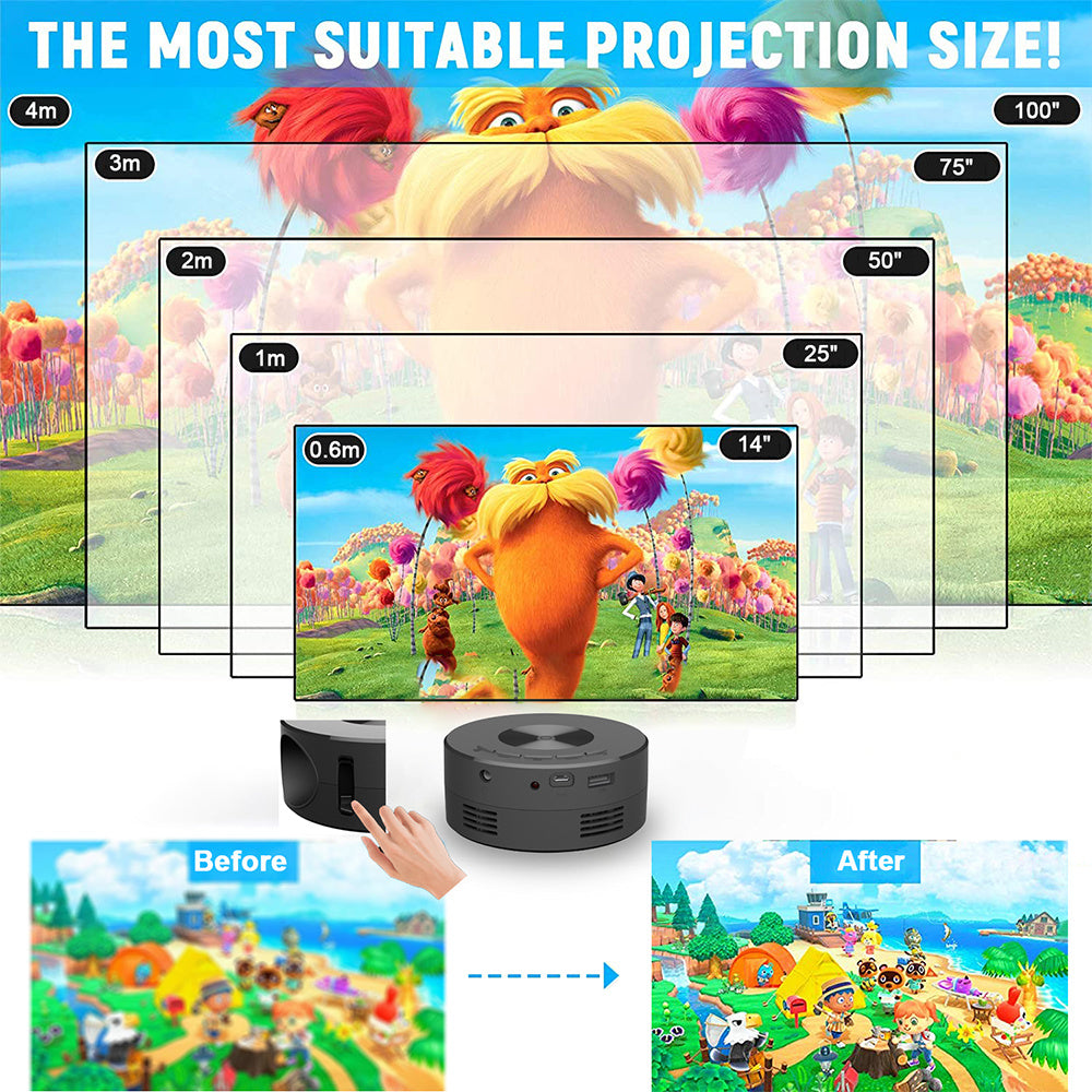 Mini Home Portable Projector